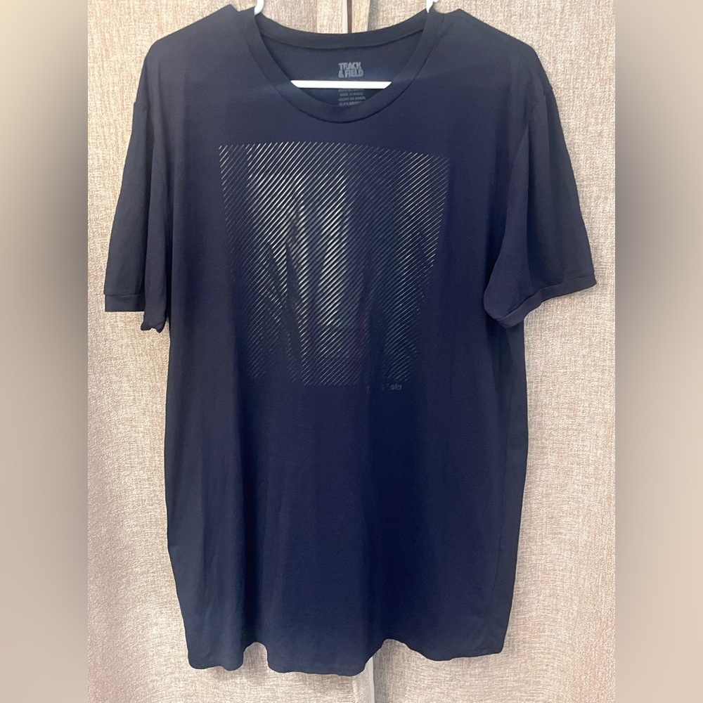 Black Graphic Short Sleeve Tee Track & Field (really soft)